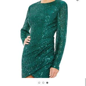 Mac Duggal Sequin Cocktail Minidress
